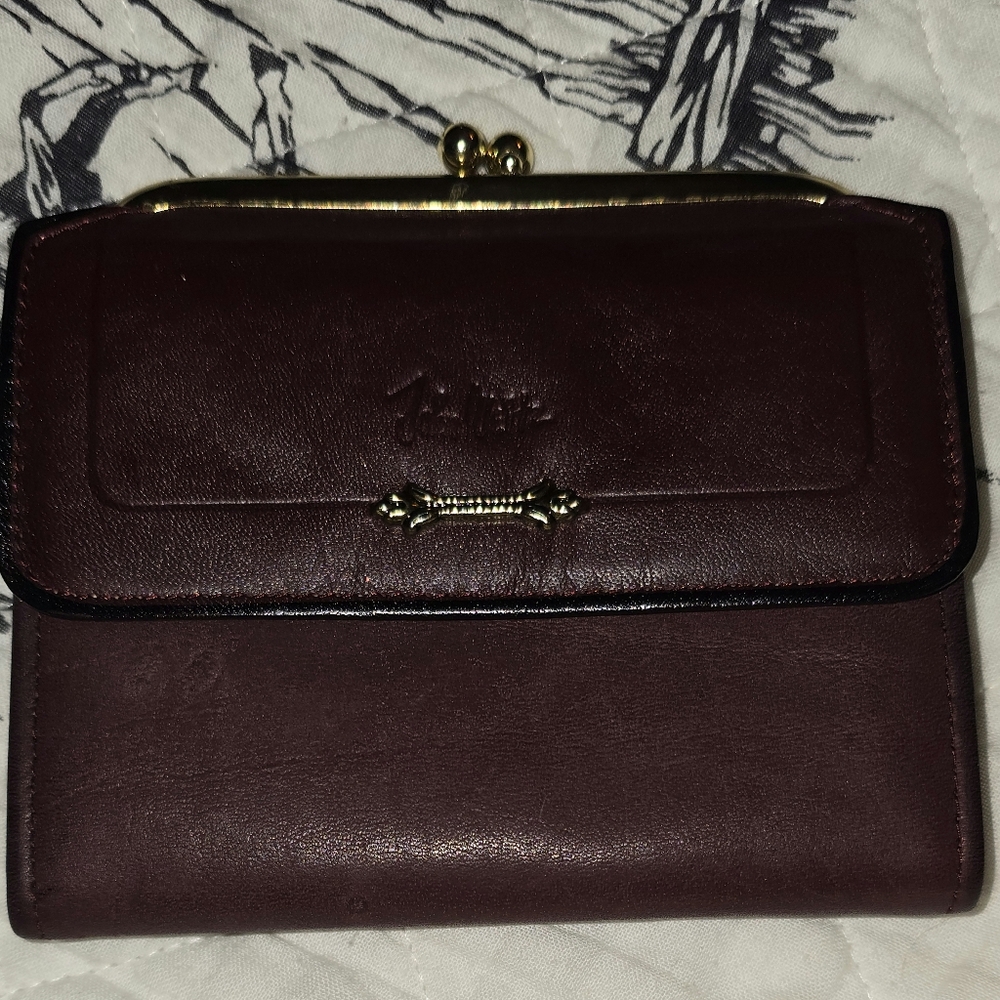 Stewart Weitzman Burgundy Leather Wallet